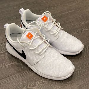 Leather White Nike Just Do It Sneakers